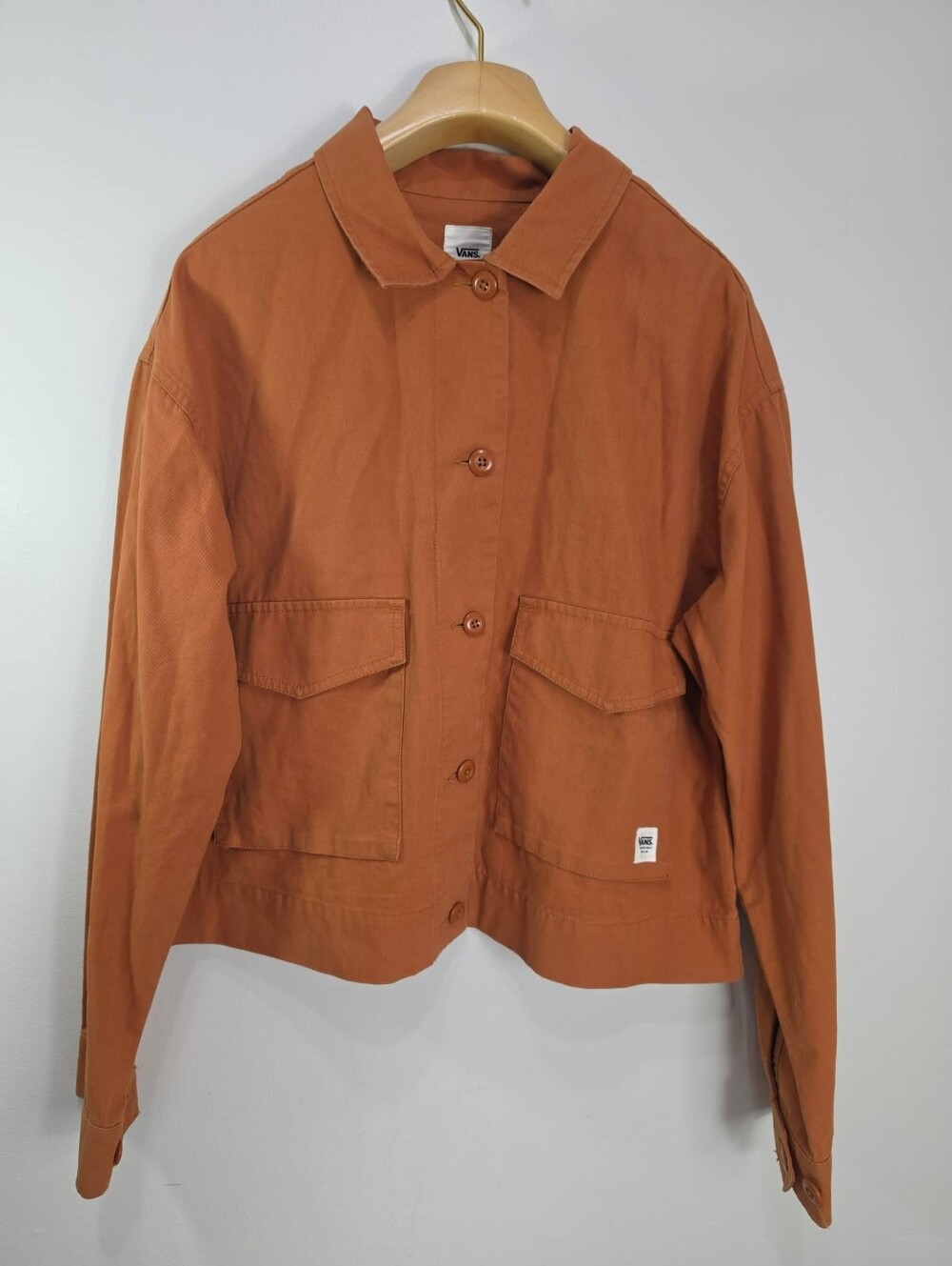 Vans Women's Rust Orange Utility Button Jacket